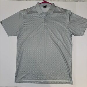 Men's Large Dunning Geometric‎ Pattern Short Sleeve Performance Golf Polo